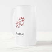 Candy Cane Anticipatie Matglas Bierpul (Voorkant links)