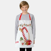 Candy Cane Apron Schort (Gedragen)