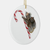 Candy Cane Australian Koala Beren Keramisch Ornament (Rechts)