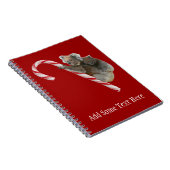 Candy Cane Australian Koala Beren Notitieboek (Rechterzijde)