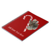Candy Cane Australian Koala Beren Notitieboek (Linkerzijde)