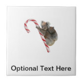 Candy Cane Australian Koala Beren Tegeltje (Voorkant)
