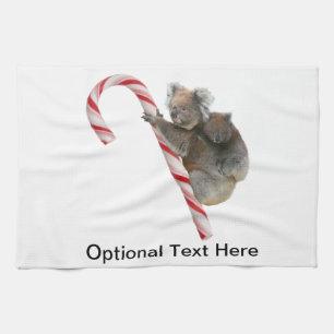 Candy Cane Australian Koala Beren Theedoek