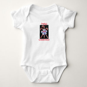 Candy Cane Baby Jersey Bodysuit