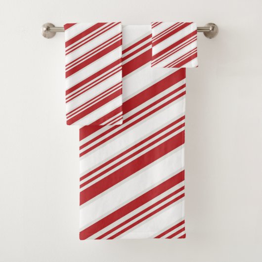 Candy Cane Bad Handdoek (Insitu)