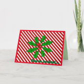 Candy Cane Basics Kerstdiner Uitnodiging (Voorkant)