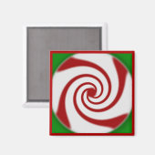 Candy Cane Basics Peppermint Drop Magneet (Voorkant / Achterkant)