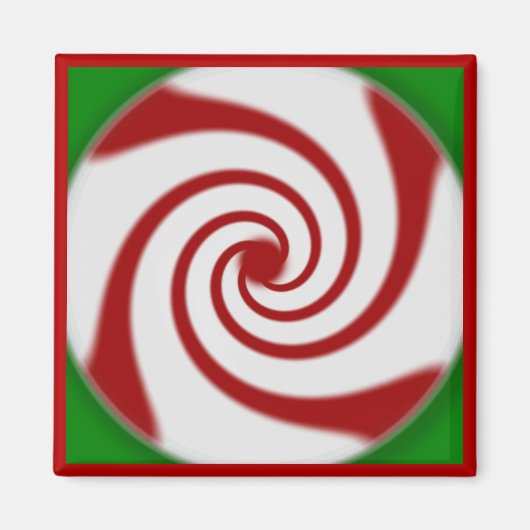 Candy Cane Basics Peppermint Drop Magneet (Voorkant)