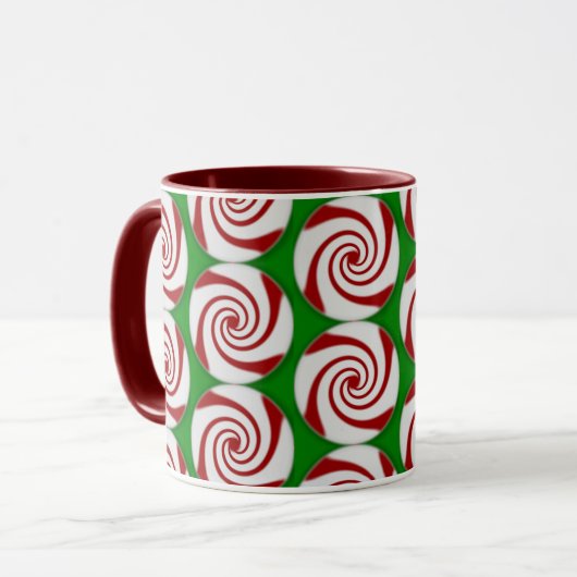 Candy Cane Basics Peppermint Drop Mok (Voorkant links)