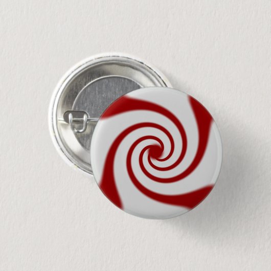 Candy Cane Basics Peppermint Drop Ronde Button 3,2 Cm (Voorkant /achterkant)