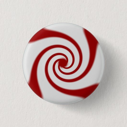 Candy Cane Basics Peppermint Drop Ronde Button 3,2 Cm (Voorkant)