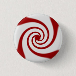 Candy Cane Basics Peppermint Drop Ronde Button 3,2 Cm