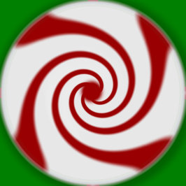 Candy Cane Basics Peppermint Drop Ronde Sticker