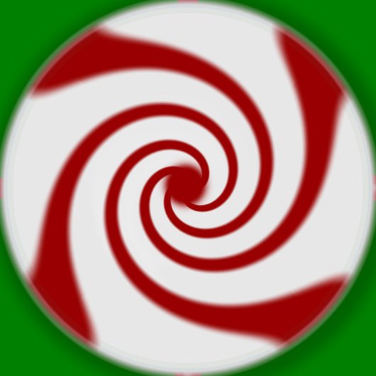 Candy Cane Basics Peppermint Drop Ronde Sticker