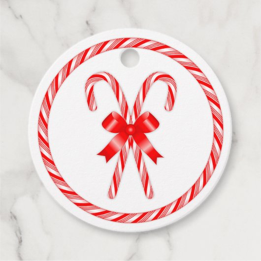 Candy Cane Bedankjes Labels (Voorkant)