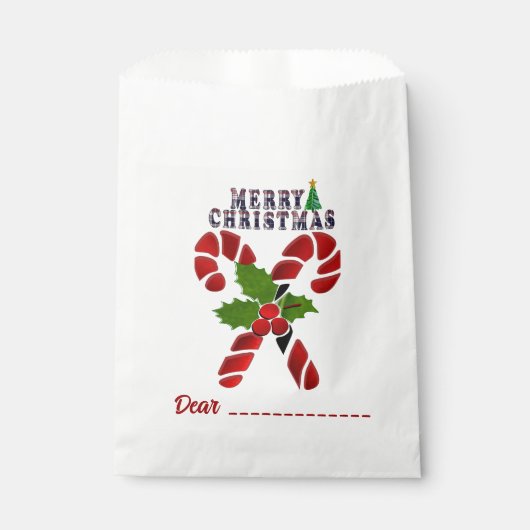 Candy Cane  Bedankzakje (Voorkant)