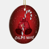 Candy Cane Bells Keramisch Ornament (Rechts)