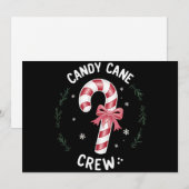 Candy Cane Bemanning Grappig Kerst Kersenliefhebbe Feestdagenkaart (Voorkant / Achterkant)