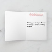 Candy Cane Betekenis Feestdagen Kaart (Binnen)