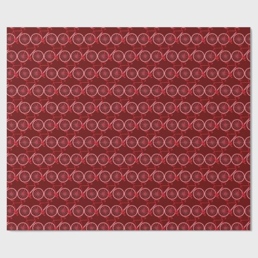 Candy Cane Bicycle Cadeaupapier (Vlak)