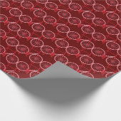 Candy Cane Bicycle Cadeaupapier (Hoek)