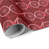 Candy Cane Bicycle Cadeaupapier (Rol Hoek)