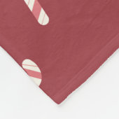 Candy Cane Blanket Fleece Deken (Hoek)