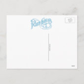 Candy Cane Blauwe Kerst Groet Feestdagenkaart (Achterkant)