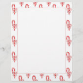 Candy Cane Border Letterhead (Voorkant)
