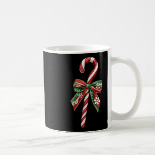 Candy Cane Bow Christmas Peppermint Christmas Cand Koffiemok