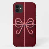 Candy Cane Bow iPhone 5 Hoesje (Achterkant)