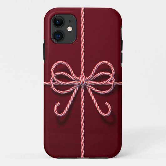 Candy Cane Bow iPhone 5 Hoesje (Achterkant)