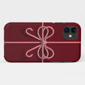 Candy Cane Bow iPhone 5 Hoesje (Achterkant (horizontaal))