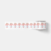 Candy Cane Bow, Kerstmis Satijnen Lint (Voorkant)