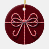 Candy Cane Bow Ornament (Voorkant)