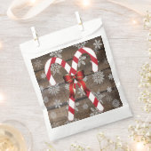 Candy Cane Bow Snowflakes Bedankzakje (Geknipt)