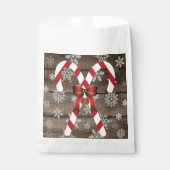 Candy Cane Bow Snowflakes Bedankzakje (Voorkant)