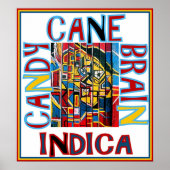 CANDY CANE BRAIN INDICA POSTER (Voorkant)