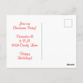 Candy Cane Briefkaart (Achterkant)