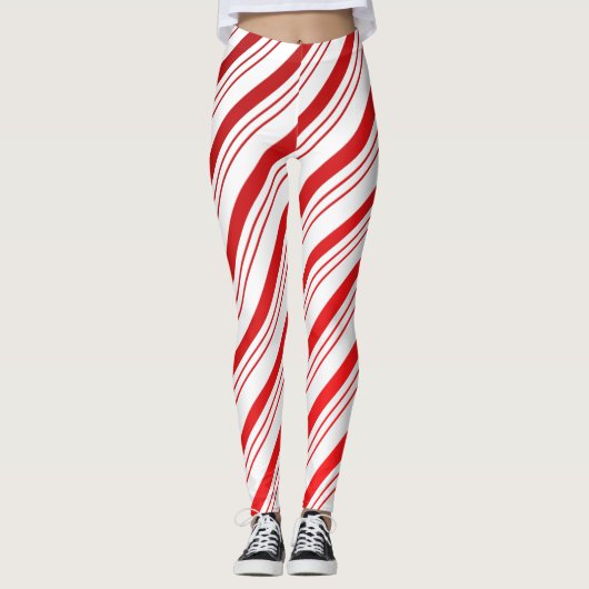 Candy Cane Broek Leggings (Voorkant)