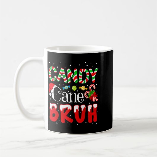 Candy Cane Bruh Christmas Love Candy Boys Girls Ki Koffiemok (Links)
