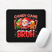 Candy Cane Bruh Cute Santa Elf Christmas Xmas Boy  Muismat (Met muis)