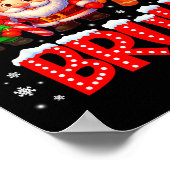 Candy Cane Bruh Cute Santa Elf Christmas Xmas Boy  Poster (Hoek)