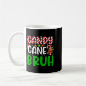 Candy Cane Bruh Funny Christmas Family Matching Xm Koffiemok (Links)
