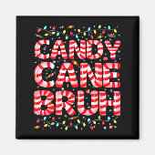 Candy Cane Bruh Tree Light Pjs Christmas Xmas Men  Magneet (Voorkant)