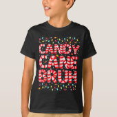 Candy Cane Bruh Tree Light Pjs Christmas Xmas Men T-shirt (Voorkant)