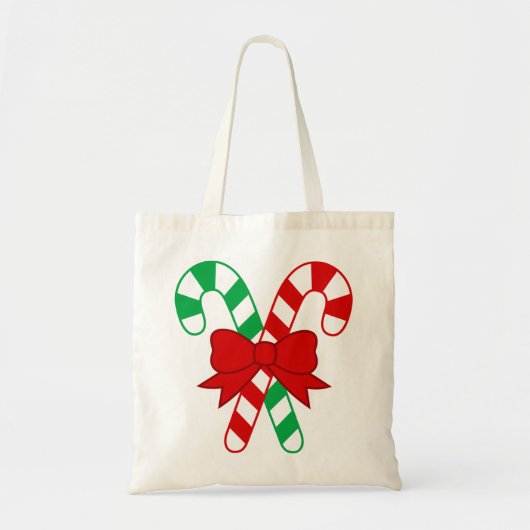 Candy Cane Budget Canvas tas (Voorkant)
