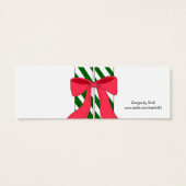 Candy Cane Cadeaubijslaters Mini Visitekaartjes (Achterkant)