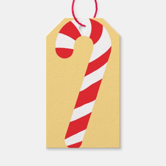 Candy Cane Cadeaulabel (Voorkant)