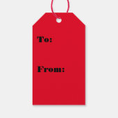 Candy Cane Cadeaulabel (Achterkant)
